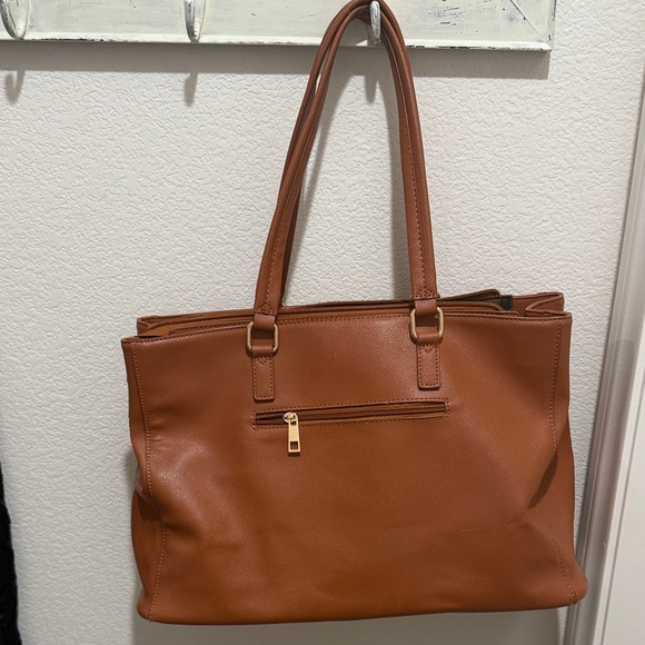 Tan Leather Tote Bag - Picture 3 of 3